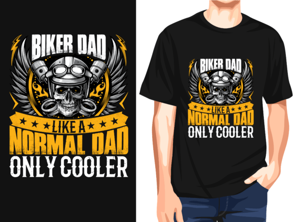 Biker Dad Like a Normal Dad Only Cooler
