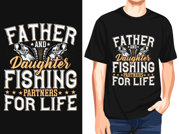 Father and Daughters Fishing Partners