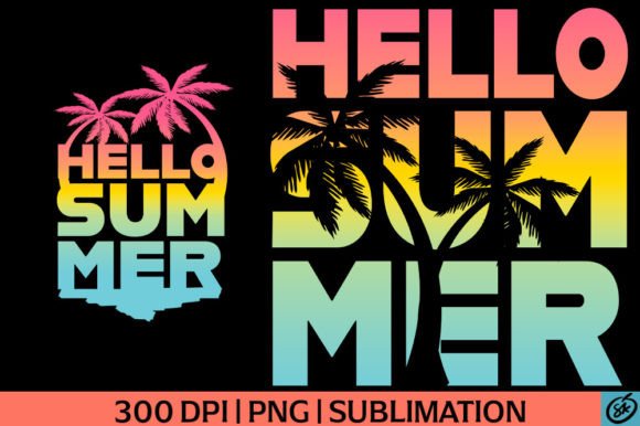 Hello Summer PNG Sublimation