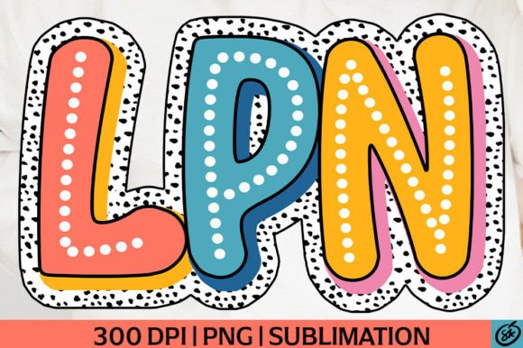 LPN Nurse PNG Sublimation