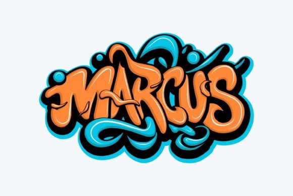 Marcus: Graffiti Lettering for Embroidery