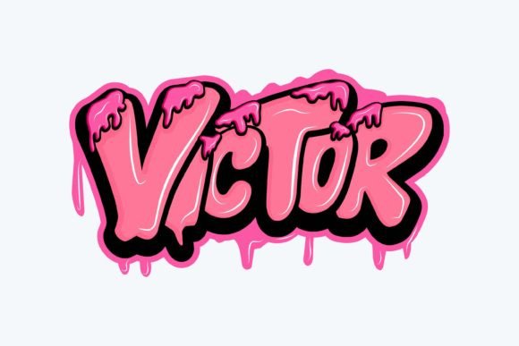 Victor: Graffiti Lettering for Embroidery
