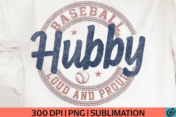 Vintage Baseball Hubby PNG Sublimation
