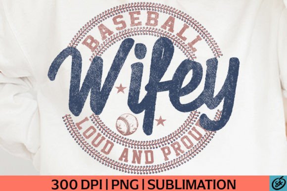 Vintage Baseball Wifey PNG Sublimation